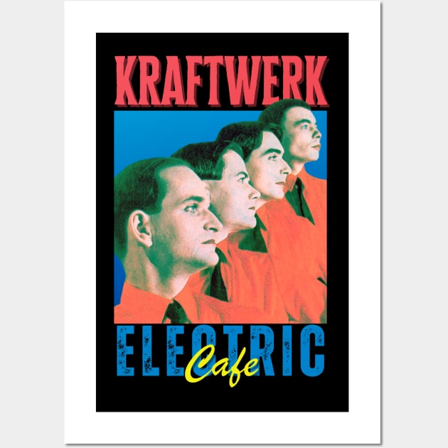 Kraftwerk Vintage 1970 // Electric Cafe Original Fan Design Artwork Wall Art by A Design for Life